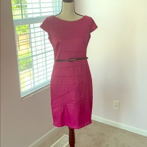 Dark fuchsia homecoming dress. Cocktail dress